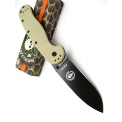 Couteau ESEE Avispa Desert Tan Blade Acier AUS-8 Manche FRN Frame Lock BRK1301DTB - Livraison Gratuite