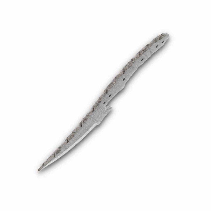 Lot de 2 Lame de Couteau A customiser Small Skinner Damas 256 Couches BL139D - Livraison Gratuite