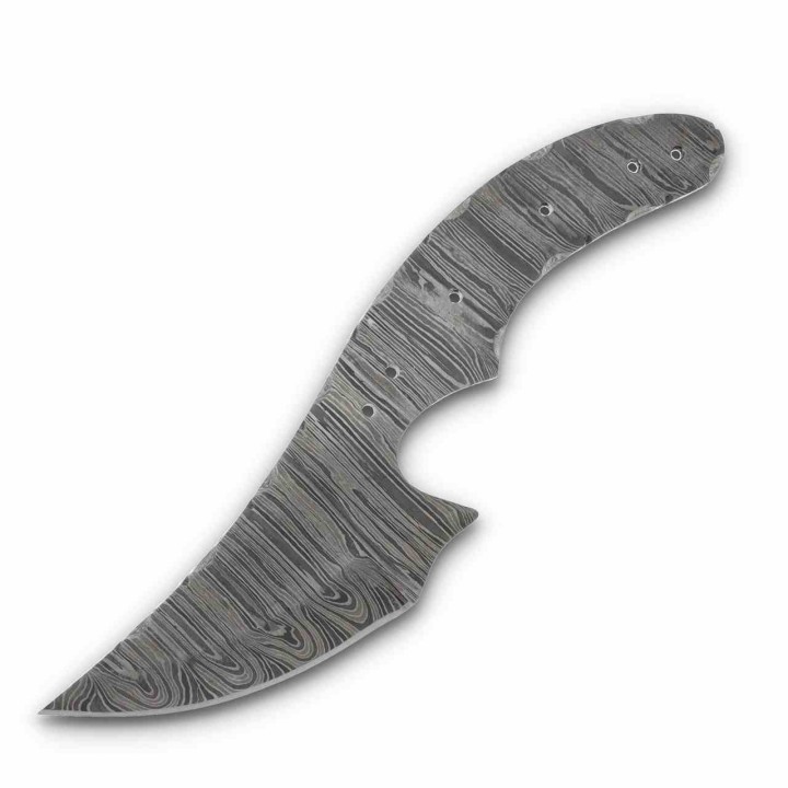 Lot de 2 Lame de Couteau A customiser Small Skinner Damas 256 Couches BL139D - Livraison Gratuite