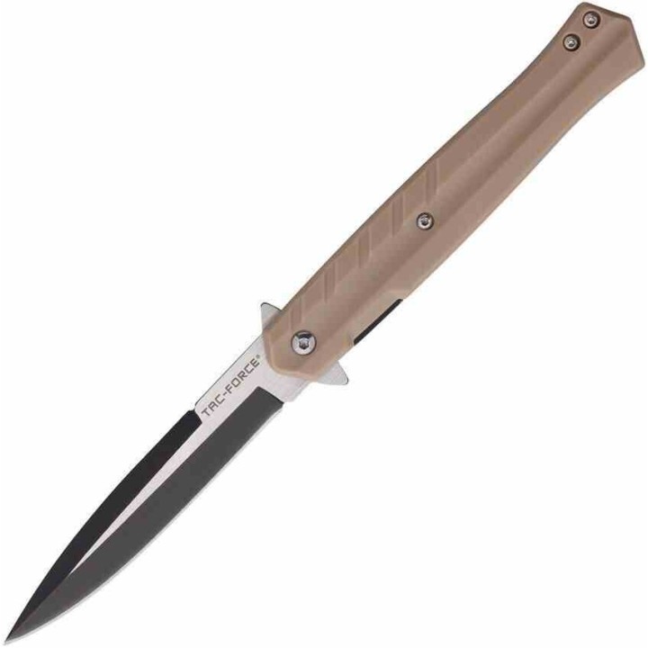  Lot de 3 Couteau Tac-Force A/O Lame Spear Point Acier 3Cr13 Manche FRN Tan Liner Lock Clip TF2002TN - Livraison Gratuite