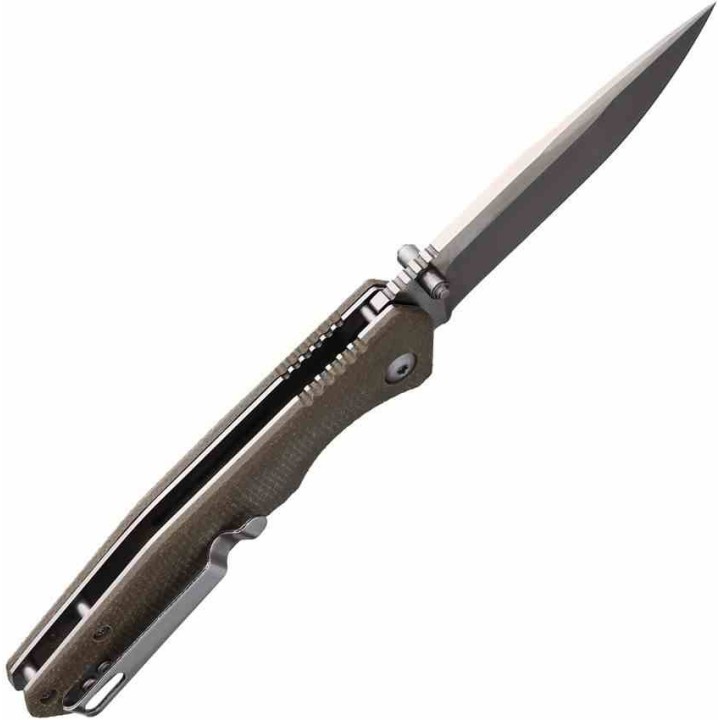 Couteau BlackJack Tan Lame Acier S35VN Manche G-10 Liner Lock Clip USA BCB156 - Livraison Gratuite