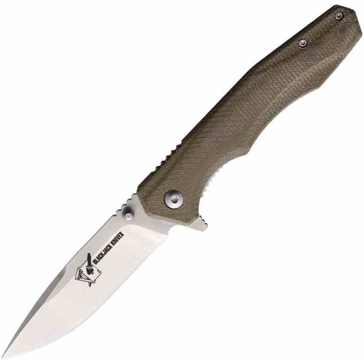 Couteau BlackJack Tan Lame Acier S35VN Manche G-10 Liner Lock Clip USA BCB156 - Livraison Gratuite