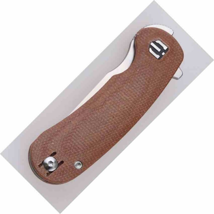 Couteau Shieldon Hoplon Lame Tanto Acier 154CM Manche Micarta Linerlock Clip SHIRH01A - Livraison Gratuite