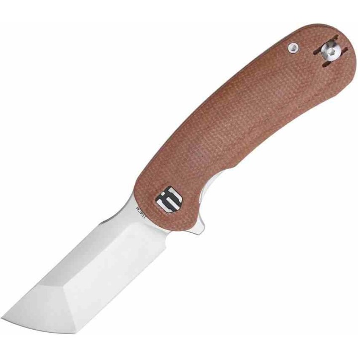 Couteau Shieldon Hoplon Lame Tanto Acier 154CM Manche Micarta Linerlock Clip SHIRH01A - Livraison Gratuite