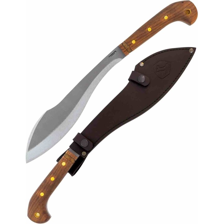 Machette Condor Amalgam Lame Acier 1075 Manche Noyer Etui Cuir El Salvador CTK2817117HC - Livraison Gratuite