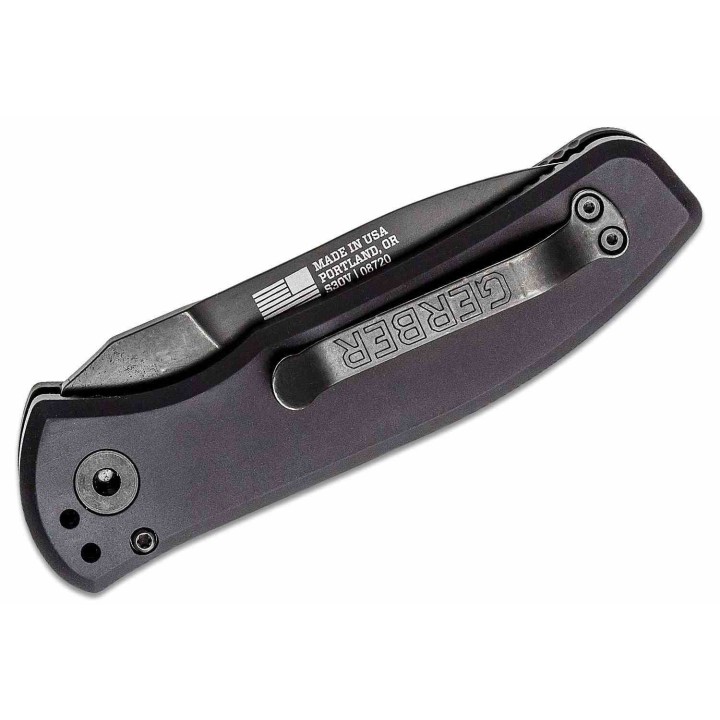 Couteau Automatique Gerber Empower AUTO Lame Acier S30V Serr Manche Aluminium Button Lock USA G1636 - Livraison Gratuite
