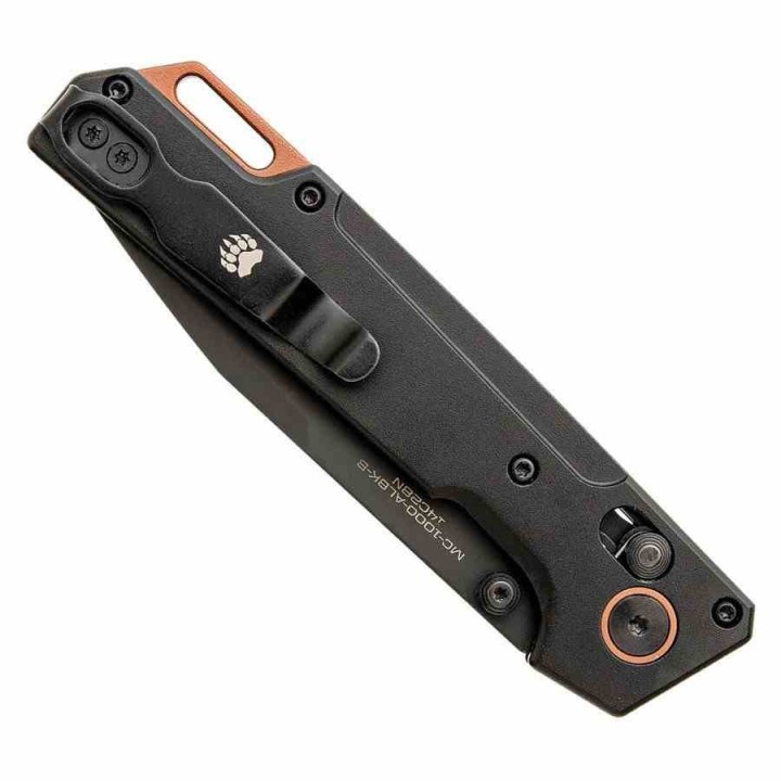 Couteau Bear Ops Nekama Lame Acier 14C28N Tanto Manche Aluminium Crossbar Lock USA BCMC1000ALBKB Livraison Gratuite