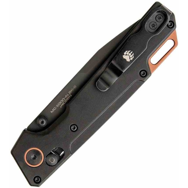 Couteau Bear Ops Nekama Lame Acier 14C28N Tanto Manche Aluminium Crossbar Lock USA BCMC1000ALBKB Livraison Gratuite