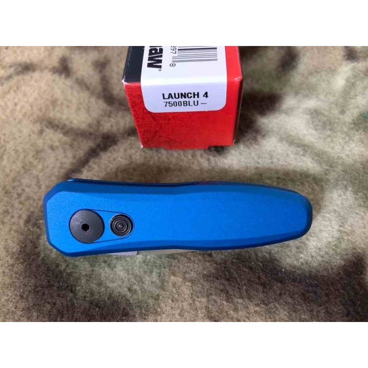 Couteau Kershaw Launch 4 AUTOMATIQUE Blue Lame Acier CPM-154 Manche Alu Button Lock USA KS7500BLU - Livraison Gratuite