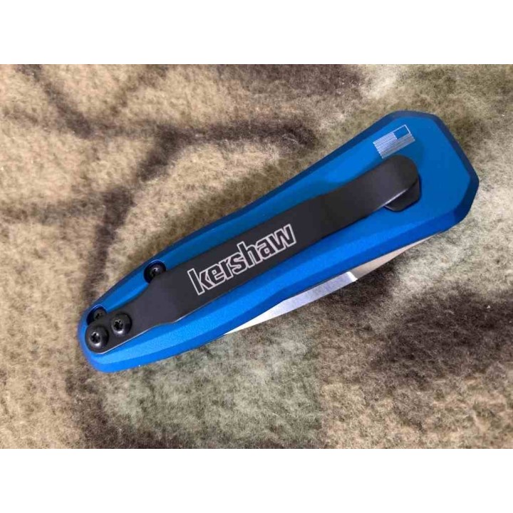 Couteau Kershaw Launch 4 AUTOMATIQUE Blue Lame Acier CPM-154 Manche Alu Button Lock USA KS7500BLU - Livraison Gratuite