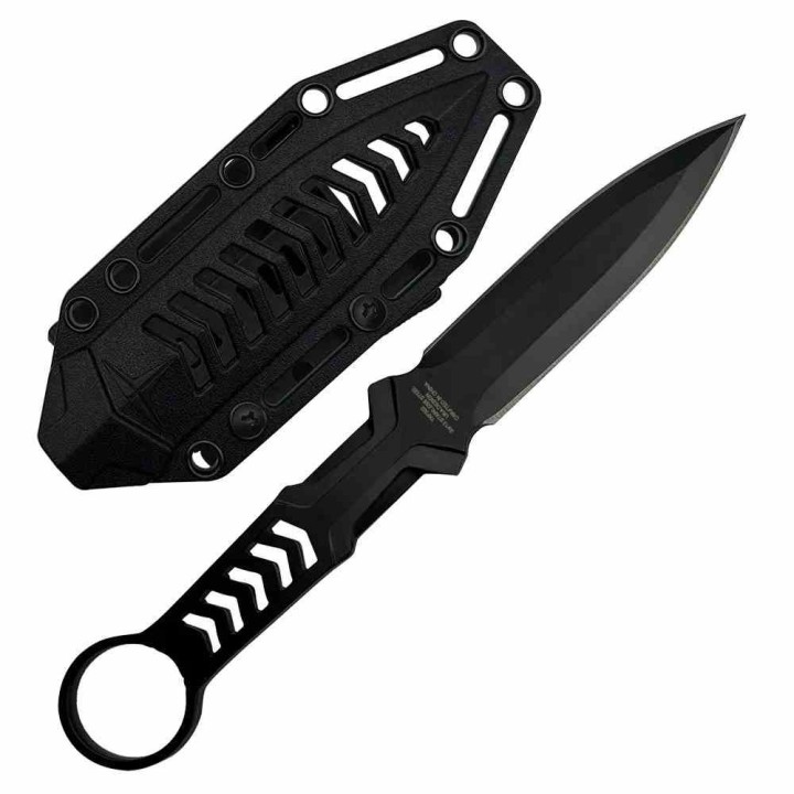 Couteau Dague Takumitak Missing Screw Lame Acier 3Cr13 Spear Point Etui FRN TKF302 - Livraison Gratuite