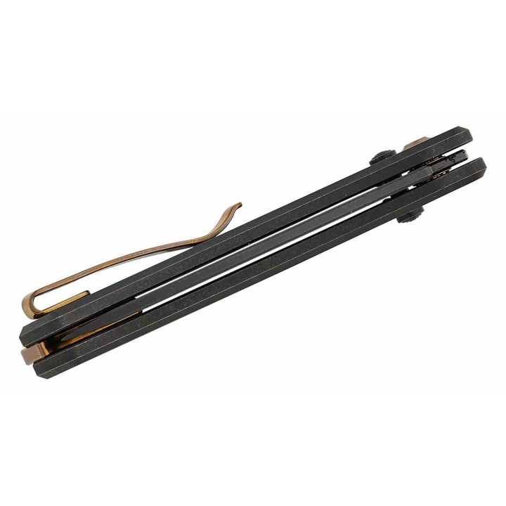 Couteau WE Knife Nightblade Black Manche Titane Lame Acier CPM 20CV Crossbar Lock Clip IKBS WE220461 - Livraison Gratuite