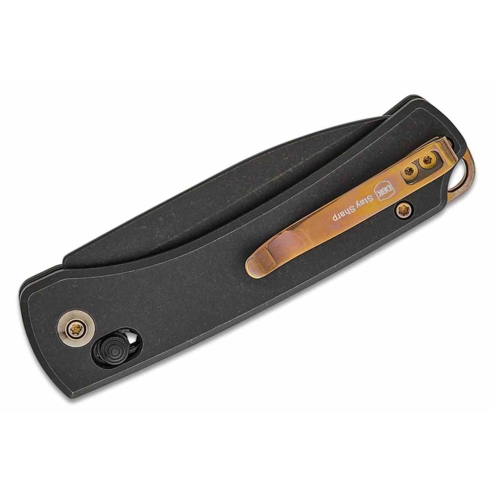 Couteau WE Knife Nightblade Black Manche Titane Lame Acier CPM 20CV Crossbar Lock Clip IKBS WE220461 - Livraison Gratuite