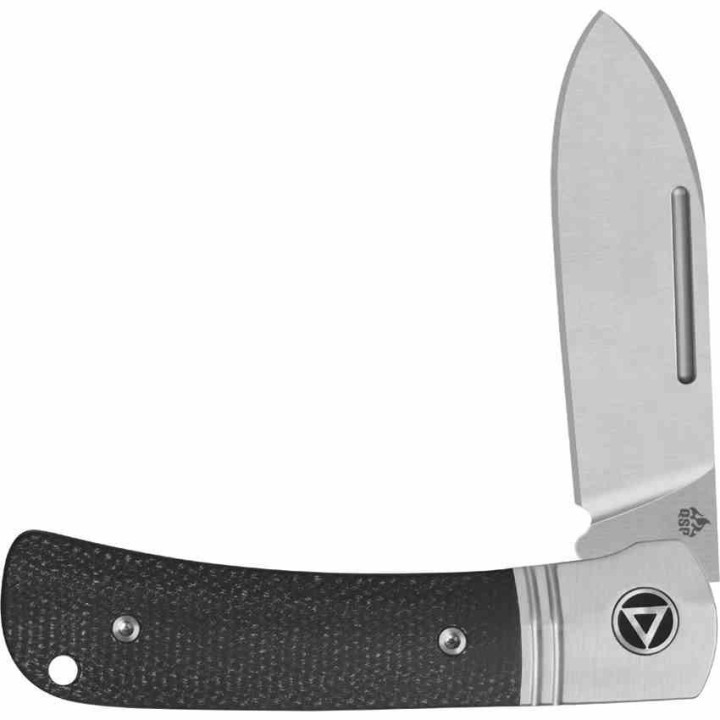 Couteau QSP Hedgehog Slip Joint Lame Acier 14C28N Spear Point Manche Micarta QS142SPA - Livraison Gratuite