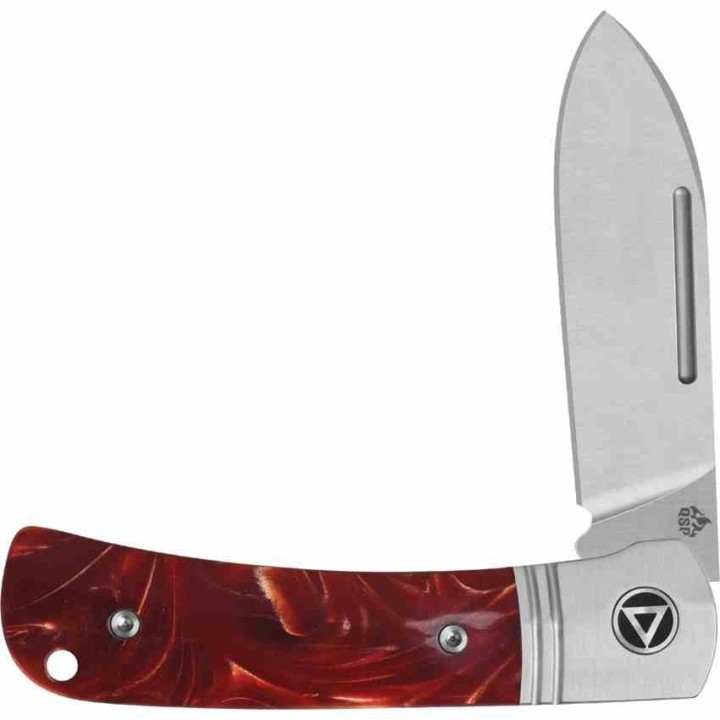 Couteau QSP Hedgehog Slip Joint Lame Acier 14C28N Spear Point Manche Resine QS142SPC - Livraison Gratuite