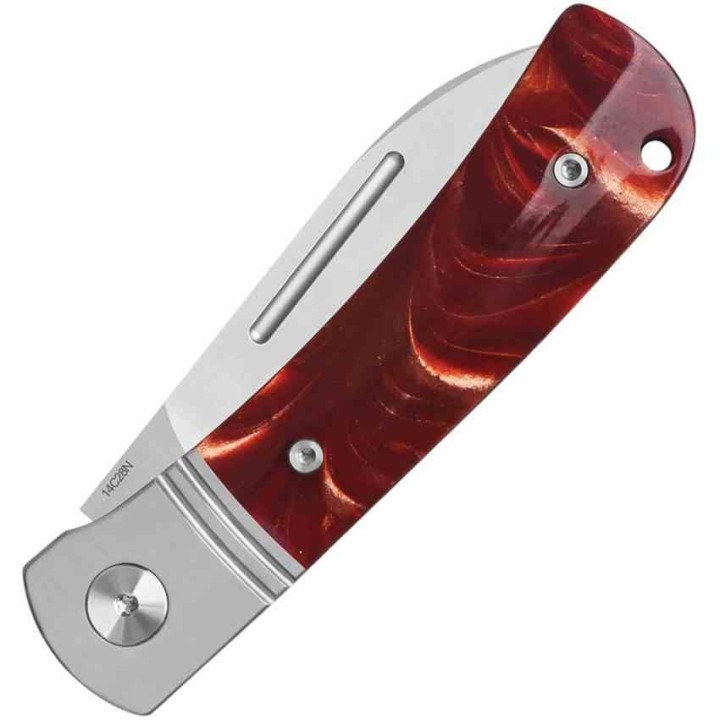Couteau QSP Hedgehog Slip Joint Lame Acier 14C28N Spear Point Manche Resine QS142SPC - Livraison Gratuite