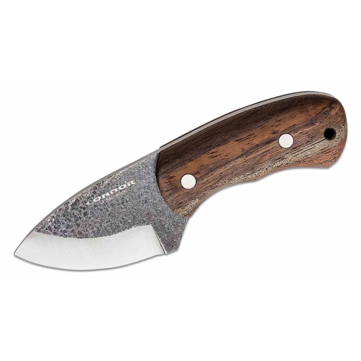 Couteau de Cou Condor Beetle Lame Acier 1095 Manche Noyer Etui Cuir Salvador CTK81027HC - Livraison Gratuite