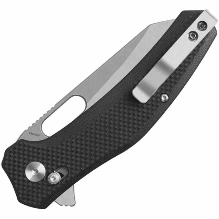 Couteau QSP Emu Glyde Lock Lame Wharncliffe SW Acier 14C28N Manche G-10 Noir IKBS QS164C1 - Livraison Gratuite