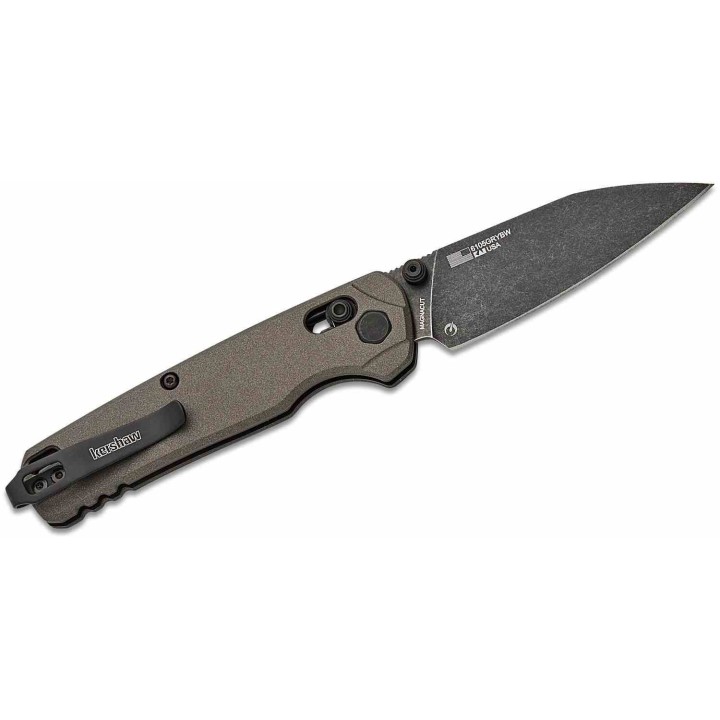 Couteau Kershaw Bel Air DuraLock KVT Lame MagnaCut Manche Alu Gris USA KS6105GRYBW - Livraison Gratuite