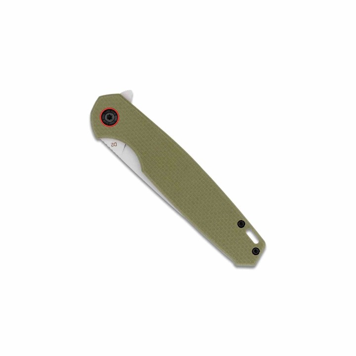Couteau CobraTec Talon Liner Lock Lame Drop Point Acier D2 Manche G-10 OD Green CBTTLNOD - Livraison Gratuite