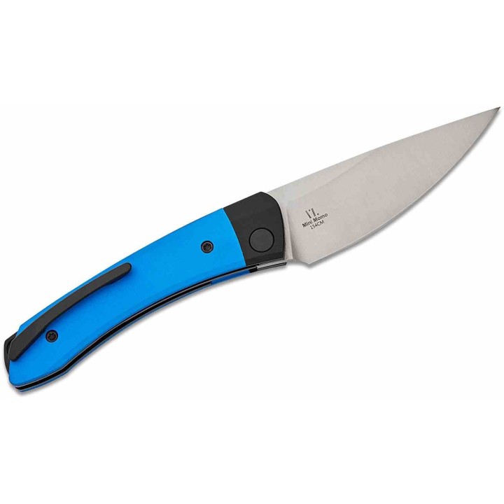 Couteau Kizer Mini Momo Blue Lame Acier 154CM Manche Aluminium IKBS Linerlock Clip KIV3663C1 - Livraison Gratuite