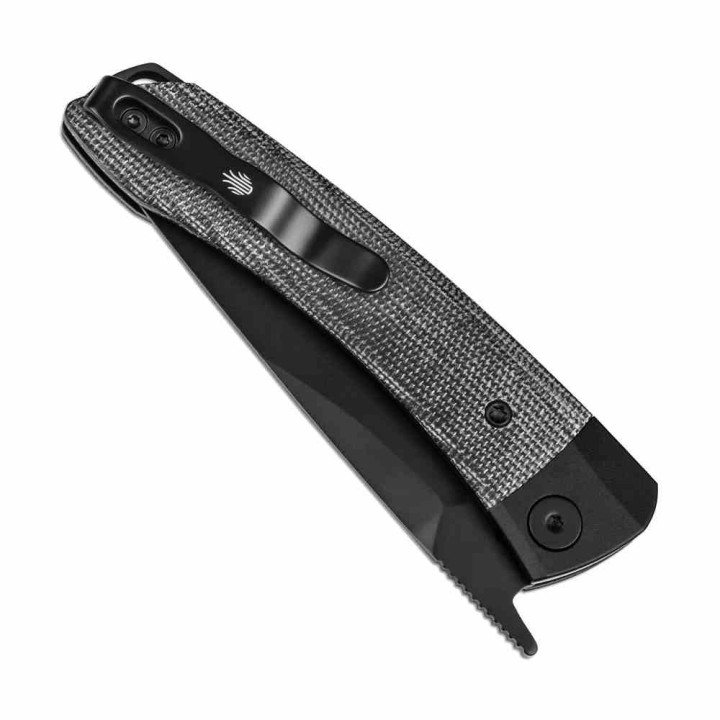 Couteau Kizer Mini Momo Black Lame Acier 154CM Noir Manche Micarta/Alu IKBS Linerlock KIV3663C2 - Livraison Gratuite