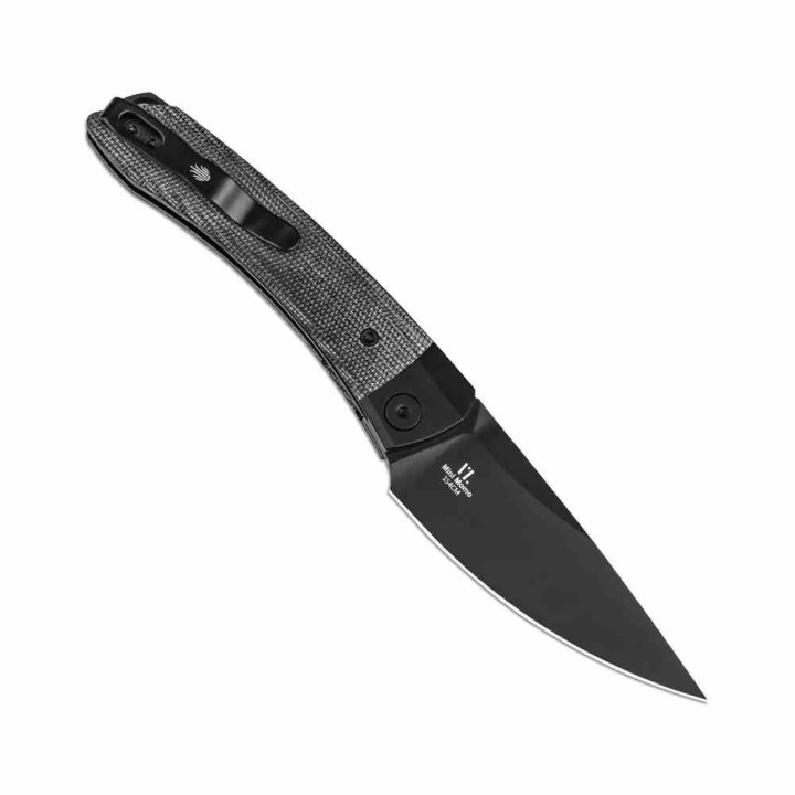 Couteau Kizer Mini Momo Black Lame Acier 154CM Noir Manche Micarta/Alu IKBS Linerlock KIV3663C2 - Livraison Gratuite