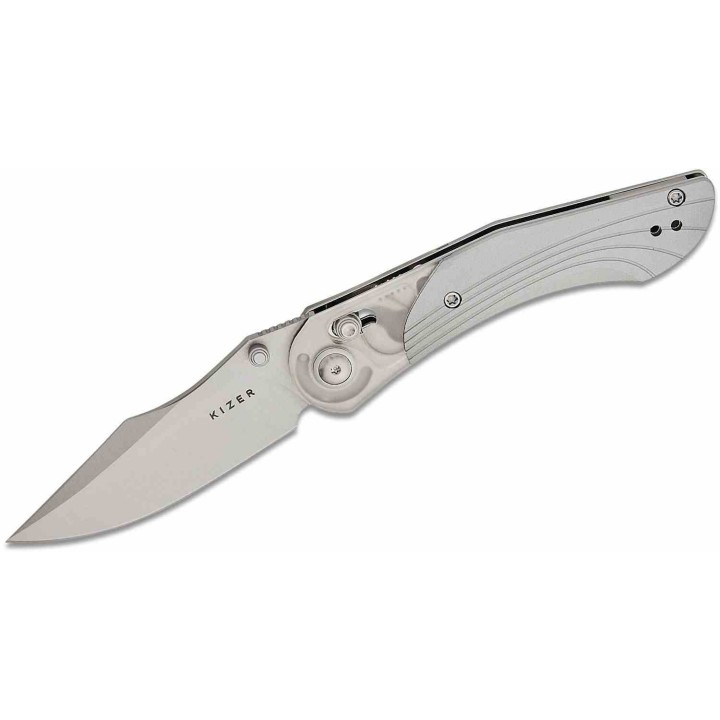 Couteau Kizer Mini Mystic Aluminium Lame Acier 154CM Manche Alu/Acrylique Lock KIV3636A1 - Livraison Gratuite 
