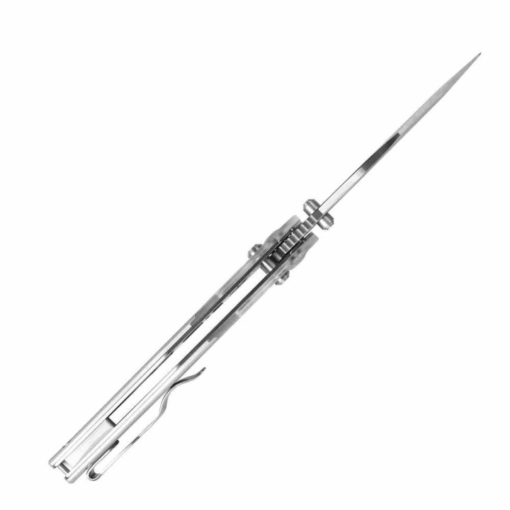 Couteau Kizer Mini Mystic Aluminium Lame Acier 154CM Manche Alu/Acrylique Lock KIV3636A1 - Livraison Gratuite 