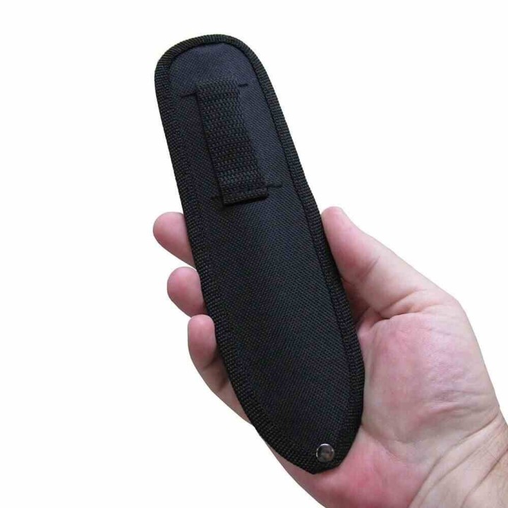 Couteaux de Lancer Kunai Hazard Rite Edge Lame Dague Acier 3Cr13 Noir Manche Cordon Etui Nylon CN211593 - Livraison Gratuite