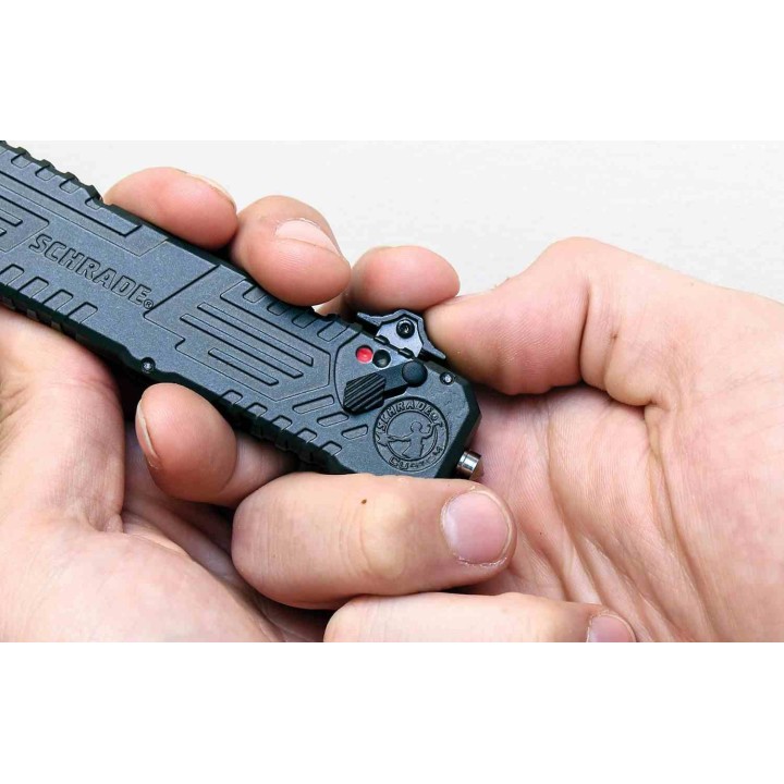 Couteau Automatique Schrade Viper OTF Lame Spear Point Acier 4034 Manche Alu Clip SCHOTF3B - Livraison Gratuite