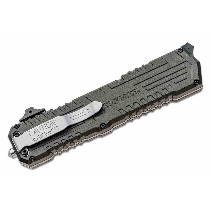 Couteau Automatique Schrade Viper OTF Lame Spear Point Acier 4034 Manche Alu Clip SCHOTF3B - Livraison Gratuite
