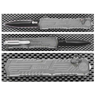 Couteau Automatique Schrade Viper OTF Lame Spear Point Acier 4034 Manche Alu Clip SCHOTF3B - Livraison Gratuite