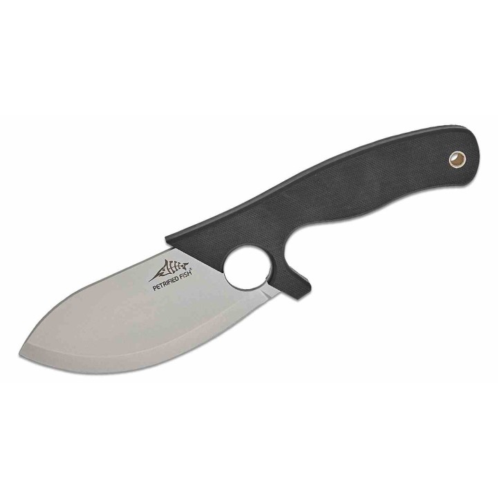 Couteau Petrified Fish PFH01DW Eel Lame Drop Point 9Cr18MoV Stonewash Manche G10 Noir Etui G10 PFKH01DW - Livraison Gratuite