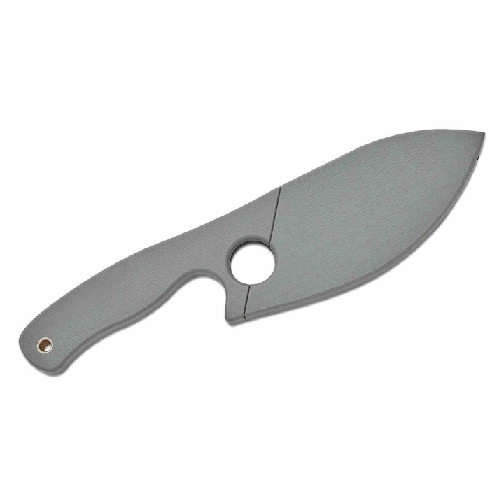 Couteau Petrified Fish Eel Gray Lame Drop Point 9Cr18MoV Blk Manche G10 Gray Etui G10 PFKH01GADW - Livraison Gratuite
