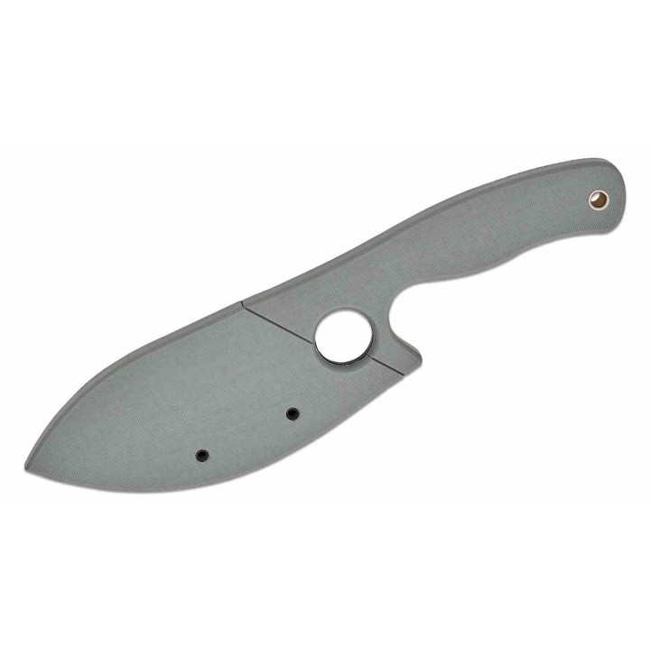 Couteau Petrified Fish Eel Gray Lame Drop Point 9Cr18MoV Blk Manche G10 Gray Etui G10 PFKH01GADW - Livraison Gratuite