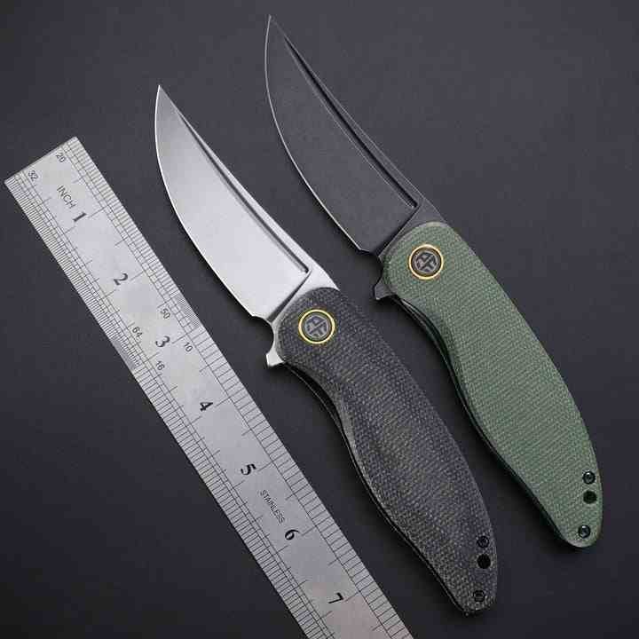 Couteau Petrified Fish PFP06 Simum Black Lame Trailing Point Acier K110 Satin Manche Micarta IKBS PFKP06DMS - Livraison Gratuite