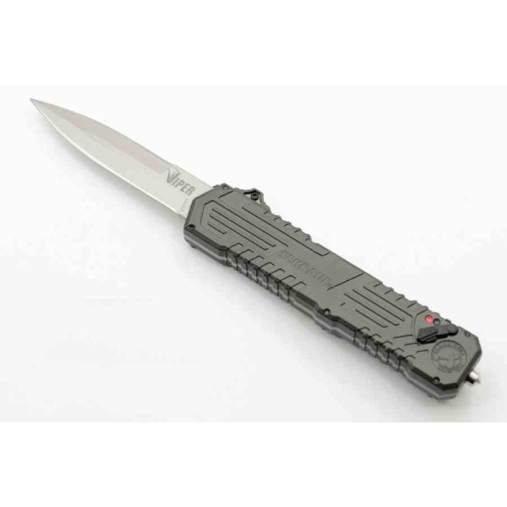 Couteau Schrade Viper OTF Automatique Lame Double Tranchant Acier 4034 Manche Alu SCHOTF3 - Livraison Gratuite