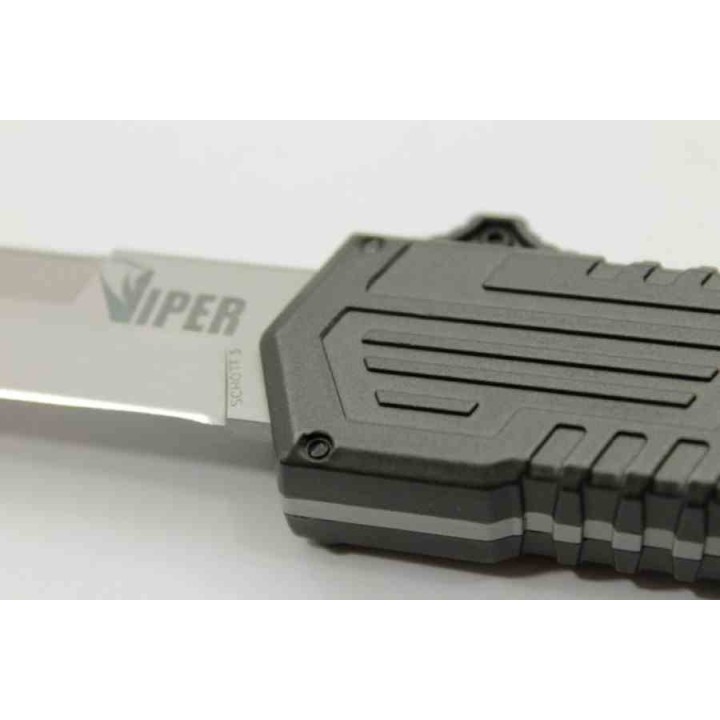 Couteau Schrade Viper OTF Automatique Lame Double Tranchant Acier 4034 Manche Alu SCHOTF3 - Livraison Gratuite