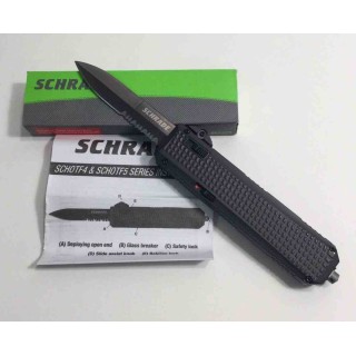 Couteau Schrade Viper OTF Automatique Lame AUS-8 Blk Ser Manche Alu Clip SCHOTF4BS - Livraison Gratuite