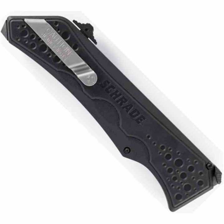 Couteau Schrade Extreme Survival OTF Automatique Lame Acier AUS-8 Manche Alu Brise-Vitres SCHOTF7 - Livraison Gratuite