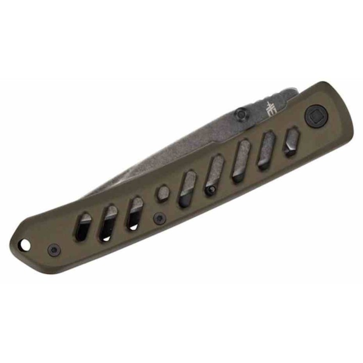 Couteau Gerber Affirm Green Lame Clip Point Black 7Cr17MoV Manche Alu Vert Framelock G1074313 - Livraison Gratuite