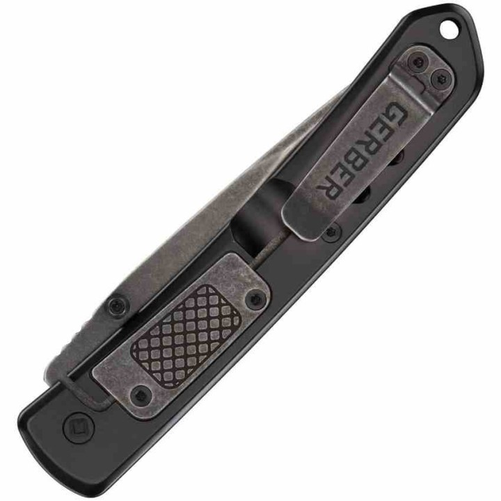 Couteau Gerber Affirm Green Lame Clip Point Black 7Cr17MoV Manche Alu Vert Framelock G1074313 - Livraison Gratuite