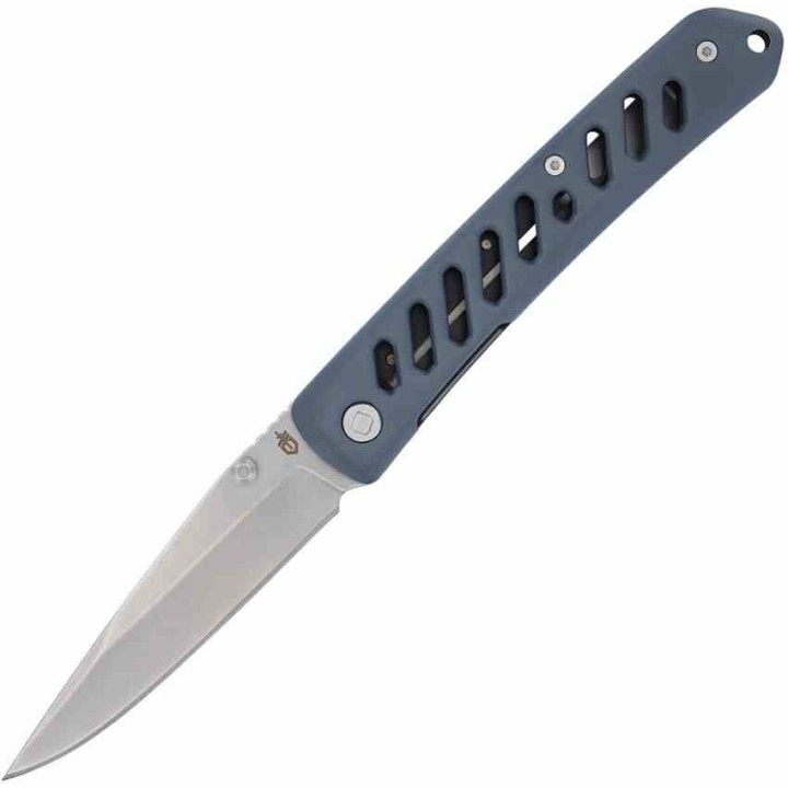 Couteau Gerber Affirm Blue Lame Clip Point Black 7Cr17MoV Manche Alu Framelock G1074311 - Livraison Gratuite