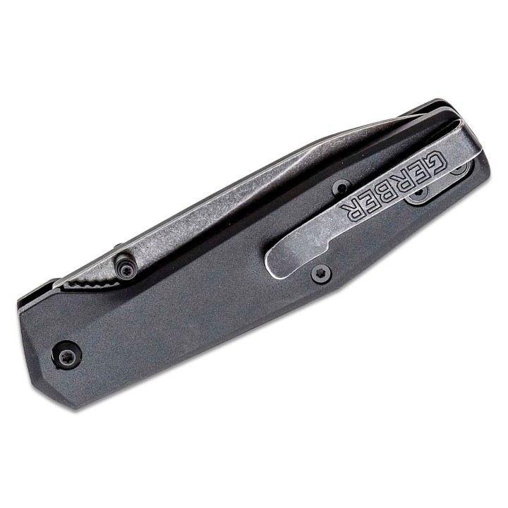 Couteau Gerber Fuse Black Manche GRN Lame Acier 7Cr17MoV Linerlock Clip G30001874 - Livraison Gratuite