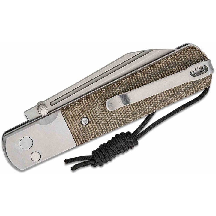 Couteau Artisan Cutlery Holm OD Green Lame Wharncliffe AR-RPM9 Manche Micarta Button Lock ATZ1875GODG - Livraison Gratuite