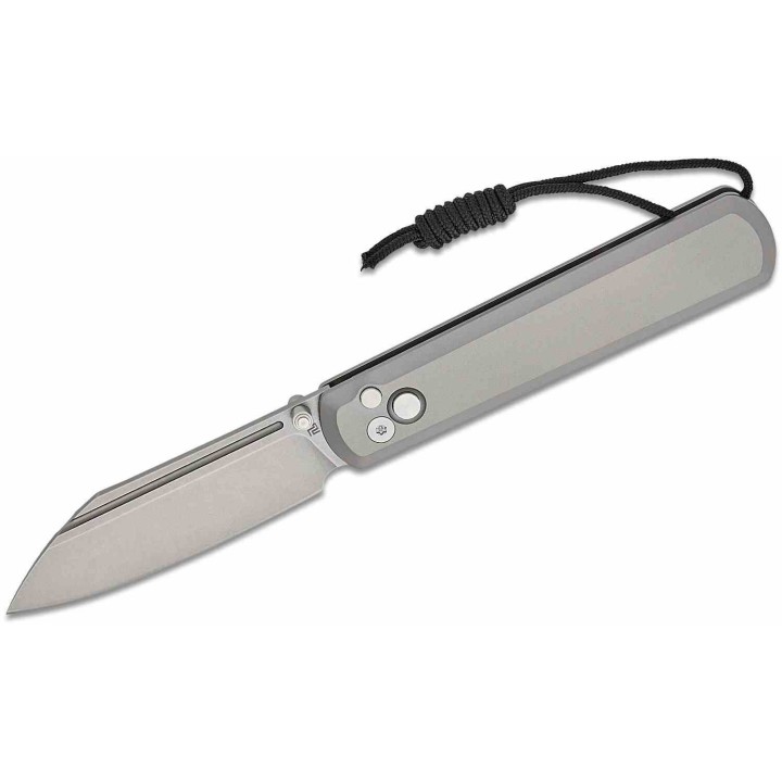 Couteau Artisan Cutlery Holm Titane Lame Wharncliffe Acier CPM S90V IKBS Button Lock Clip ATZ1875GGY - Livraison Gratuite