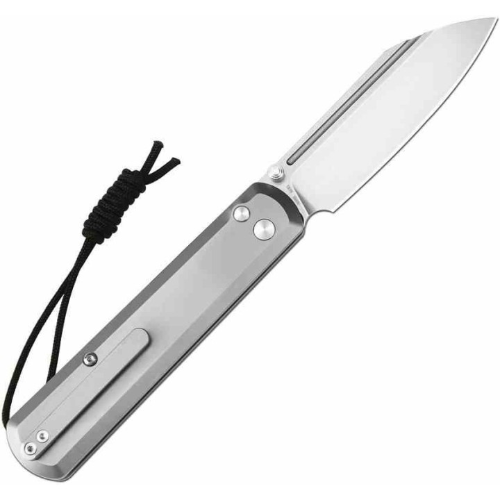 Couteau Artisan Cutlery Holm Titane Lame Wharncliffe Acier CPM S90V IKBS Button Lock Clip ATZ1875GGY - Livraison Gratuite