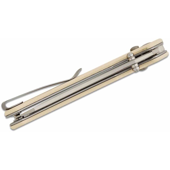 Couteau CIVIVI Sixgill Ivory Lame Reverse Tanto Nitro-V Satin Manche G-10 IKBS Crossbar Lock CIVC240502 - Livraison Gratuite