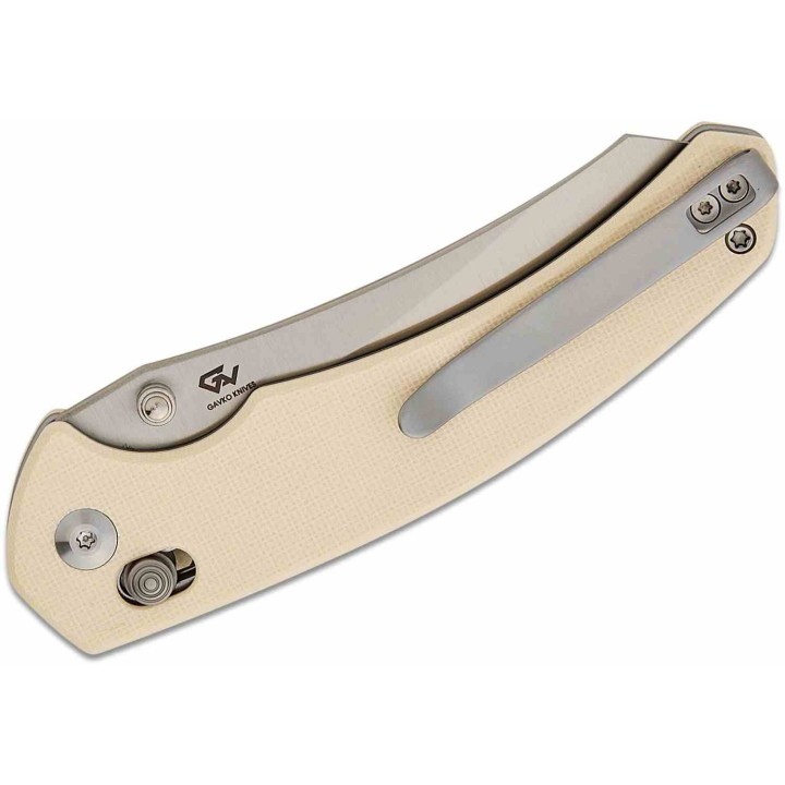 Couteau CIVIVI Sixgill Ivory Lame Reverse Tanto Nitro-V Satin Manche G-10 IKBS Crossbar Lock CIVC240502 - Livraison Gratuite